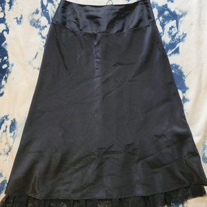 Black dress skirt with corset tie back